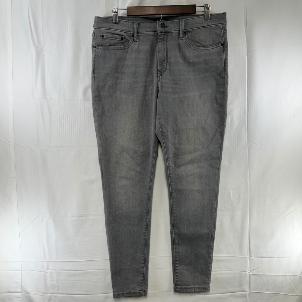 Banana Republic Sculpt Skinny Jeans Womens 32/14 Grey Stretch Denim 793455-00